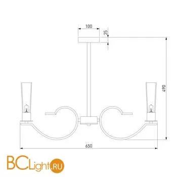 Люстра Eurosvet Rosher 60141/6 латунь a060331 a060331 - Фото 1