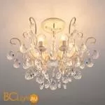 Потолочная люстра Eurosvet Rosita 10022/6 белый с золотом/прозрачный хрусталь Strotskis - Фото 1