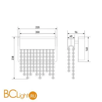 Настенный светильник Eurosvet Royal 90053/1 - Фото 1