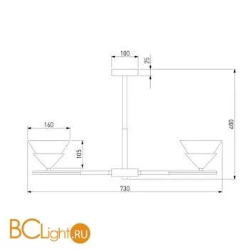 Люстра Eurosvet Rylee 70138/6 хром a057599 - Фото 1
