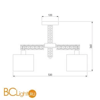 Люстра Eurosvet Salina 60104/5 хром - Фото 3