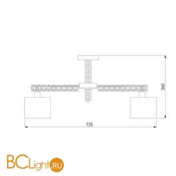 Люстра Eurosvet Salina 60104/8 хром - Фото 3