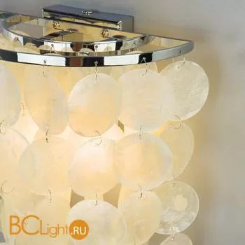 Настенный светильник Eurosvet Sandra 60084/2 хром/перламутр - Фото 0