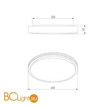 Потолочный светильник Eurosvet Sandy 40014/1 LED белый 54W - Схема