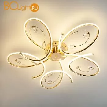 Потолочный светильник Eurosvet Saona 90099/5 золото 90W - Фото 0
