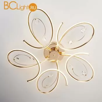 Потолочный светильник Eurosvet Saona 90099/5 золото 90W - Фото 2