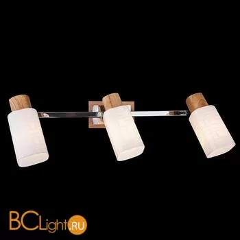 Бра Eurosvet Савьер 20029/3 хром/светлое дерево