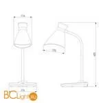 Настольная лампа Eurosvet School 01077/1 зеленый - Фото 3