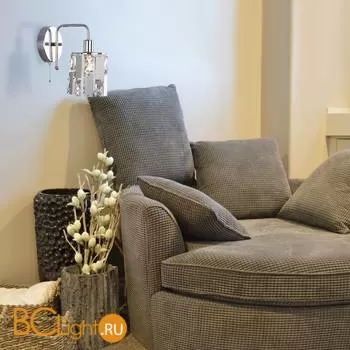 Бра Eurosvet Scoppio 10101/1 хром/прозрачный хрусталь Strotskis - Фото 1