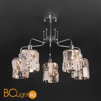 Потолочная люстра Eurosvet Scoppio 10101/5 хром/прозрачный хрусталь Strotskis - Фото 0