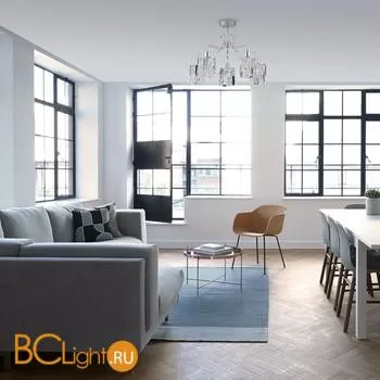 Потолочная люстра Eurosvet Scoppio 10101/5 хром/прозрачный хрусталь Strotskis - Фото 1