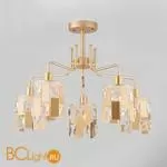 Потолочная люстра Eurosvet Scoppio 10101/5 перламутровое золото/прозрачный хрусталь Strotskis