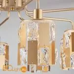 Потолочная люстра Eurosvet Scoppio 10101/8 перламутровое золото/прозрачный хрусталь Strotskis - Фото 1