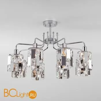 Потолочная люстра Eurosvet Scoppio 10101/8 хром/прозрачный хрусталь Strotskis