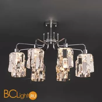 Потолочная люстра Eurosvet Scoppio 10101/8 хром/прозрачный хрусталь Strotskis - Фото 0