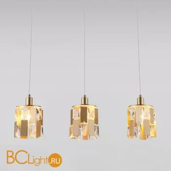 Подвесной светильник Eurosvet Scoppio 50101/3 перламутровое золото - Фото 0