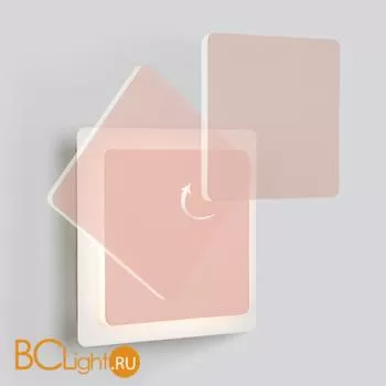 Настенный светильник Eurosvet Screw 40136/1 белый/розовый 6W - Фото 1