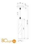 Трековый светильник Eurosvet Scroll 50162/1 LED черный - Фото 2