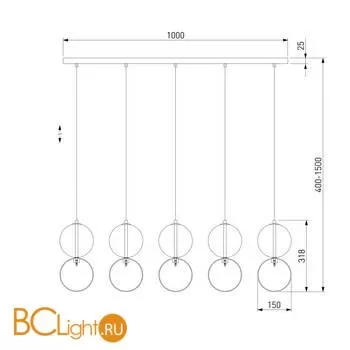 Подвесной светильник Eurosvet Selisa 50092/5 a060588 - Фото 2