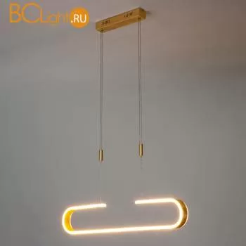 Подвесной светильник Eurosvet Sender 90072/1 золотой 30W - Фото 1