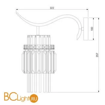 Бра Eurosvet Sevilia 10119/1 хром - Фото 2
