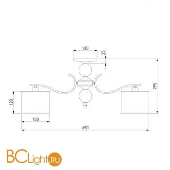 Люстра Eurosvet Shantel 60111/5 хром - Фото 3