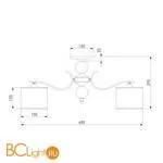 Люстра Eurosvet Shantel 60111/5 хром - Фото 3