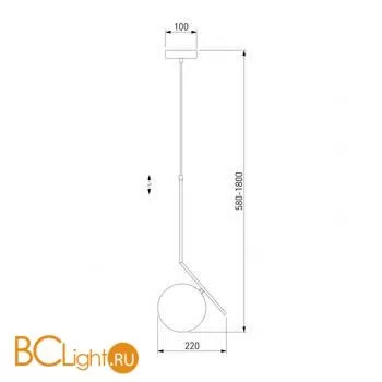 Подвесной светильник Eurosvet Shape 50213/1 хром - Фото 1