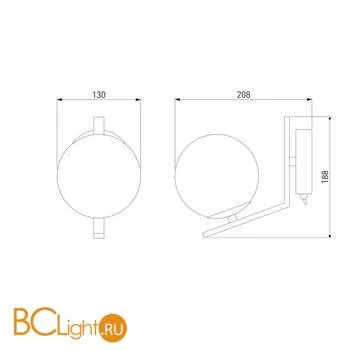 Настенный светильник Eurosvet Shape 70131/1 хром - Фото 3