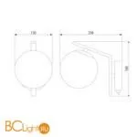 Настенный светильник Eurosvet Shape 70132/1 латунь - Фото 4