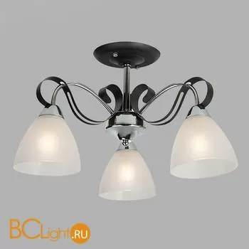 Потолочная люстра Eurosvet Шарлиз 30090/3 хром/черный