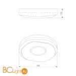 Потолочный светильник Eurosvet Shine 40011/1 LED белый 70W - Схема