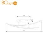 Потолочный светильник Eurosvet Showy 90107/6 хром 50W - Схема