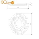 Потолочный светильник Eurosvet Siluet 90119/1 белый 104W - Схема