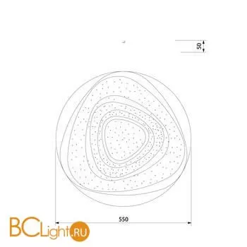 Потолочный светильник Eurosvet Siluet 90115/6 белый 00000086212 - Фото 0