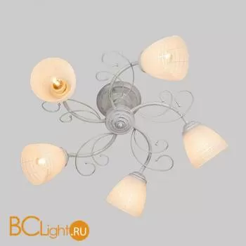 Потолочная люстра Eurosvet Silver 30097/5 белый с серебром
