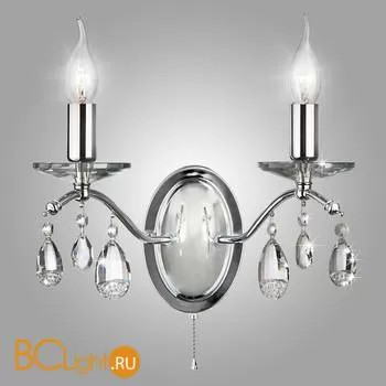 Бра Eurosvet Симфония 10059/2 хром/прозрачный хрусталь Strotskis - Фото 0