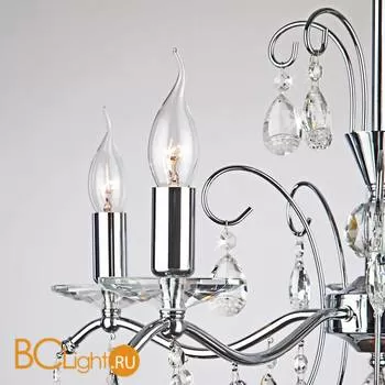 Люстра Eurosvet Симфония 10059/5 хром/прозрачный хрусталь Strotskis - Фото 4