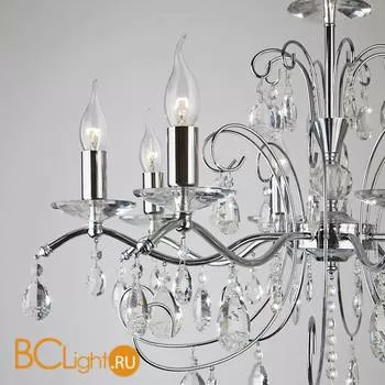 Люстра Eurosvet Симфония 10059/5 хром/прозрачный хрусталь Strotskis - Фото 5