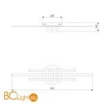 Потолочный светильник Eurosvet Skyline 90243/3 кофе - Фото 1