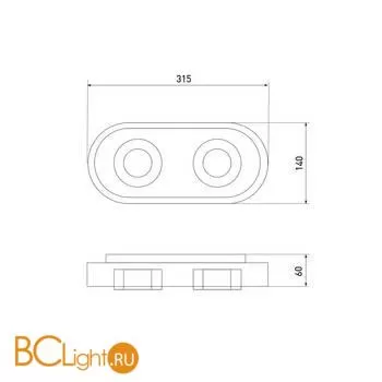 Спот Eurosvet Slam 20123/2 LED белый / черный - Фото 3