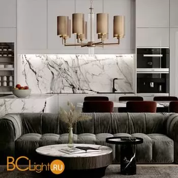 Люстра Eurosvet Soffio 60134/6 никель a058368 - Фото 2