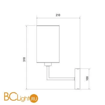 Бра Eurosvet Soffio 60134/1 никель a058366 - Фото 0