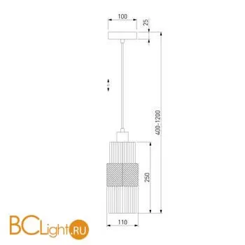 Подвесной светильник Eurosvet Soho 50209/1 бронза - Фото 2