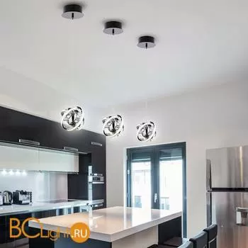 Подвесной светильник Eurosvet Solo 90057/1 хром 12W - Фото 1