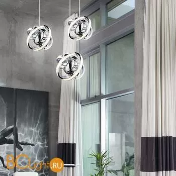 Подвесной светильник Eurosvet Solo 90057/1 хром 12W - Фото 2