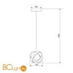 Подвесной светильник Eurosvet Solo 90057/1 хром - Фото 4