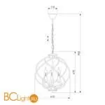 Люстра Eurosvet Sorrel 60105/3 черный - Фото 3