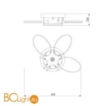 Подвесной светильник Eurosvet Soul 90098/6 хром - Фото 1