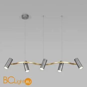 Подвесной светильник Eurosvet Spacer 90103/5 серый / золото - Фото 0